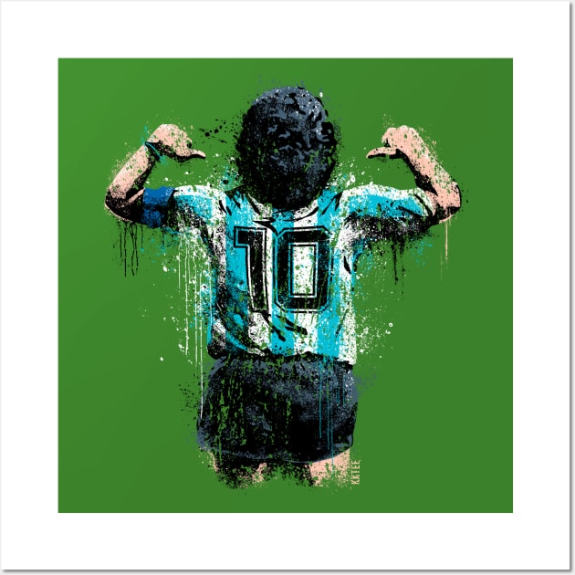 Maradona 10 Wall Art by KKTEE